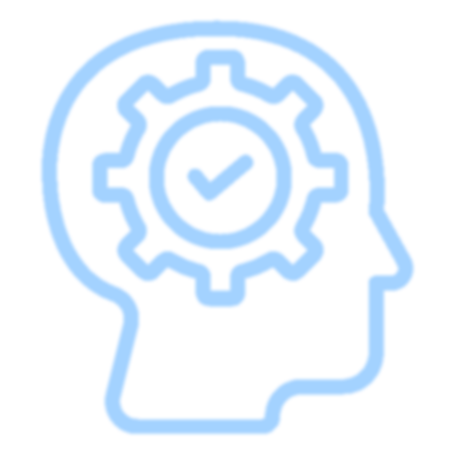 brain with validation check mark